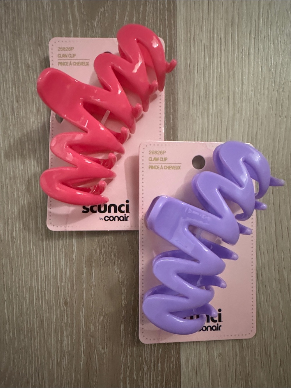 scunci 90’s Vibe Zig-Zag Hair Claw Clip Set NEW 🏷️